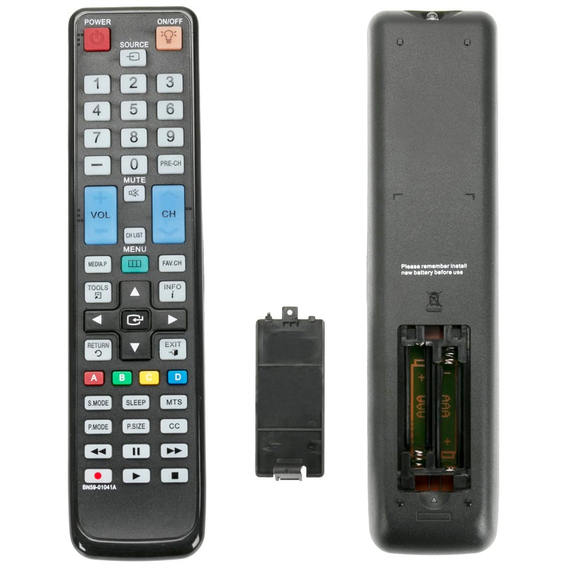 PERFASCIN BN59-01041A Replacement Remote fit for Samsung LCD LED Smart TV LN46C550J1F LN46C600F3F LN46C610N1F LN46C630K1F LN46D610M4F LN46D630M3F LN55C610N1F LN32C550J1F LN37C550J1F LN40C550J1F LN40C610N1F - Image 1